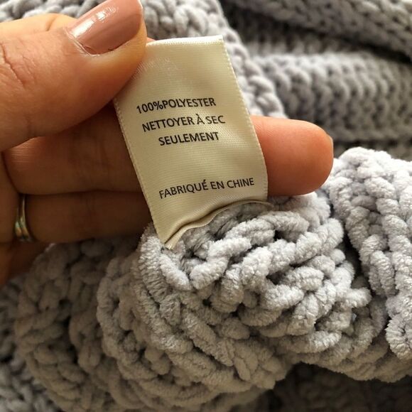 J.O.A. Gray Cable Knit Pullover Chunky Sweater - Picture 10 of 13